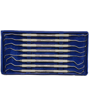 8 pièces Gracey Curette Set Kit d'instruments médicaux dentaires - Ultra léger, acier inoxydable, double extremites